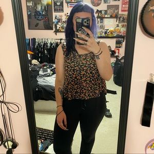 floral crop top
